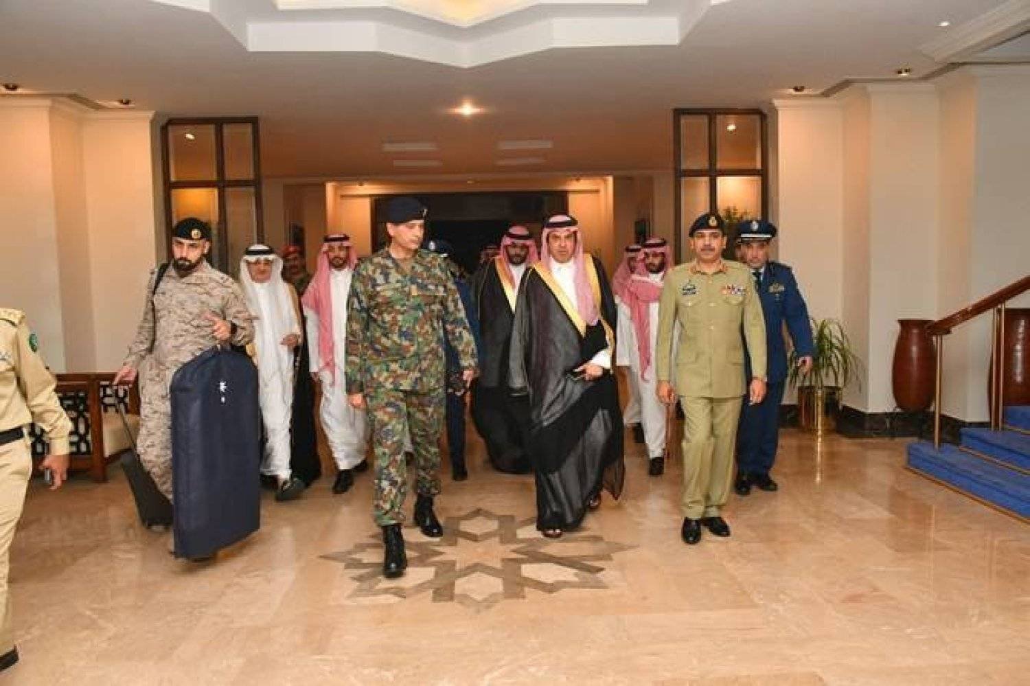 Saudi Assistant Defense Minister Talal Al-Otaibi arrived in Pakistan on Wednesday on a two-day visit. (Pakistan's Ministry of Defense)