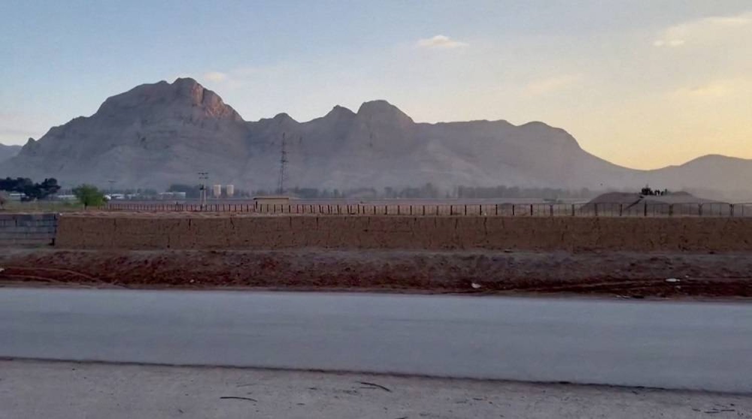Military personnel stand guard at a nuclear facility in the Zardanjan area of Isfahan, Iran, April 19, 2024, in this screengrab taken from video. WANA (West Asia News Agency) via Reuters
