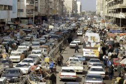 Traffic congestion in the center of the Iraqi capital (AFP)