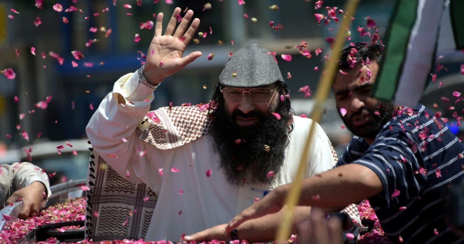 Senior leader of Kashmiri militant group Hizb-ul-Mujahideen Syed Salahuddin - SAJJAD QAYYUM/AFP PHOTO 