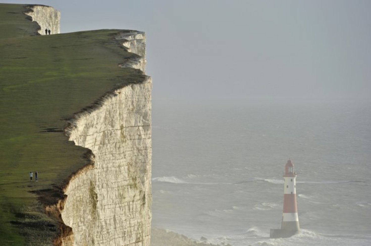 The areas between Eastbourne and Birling Gap were the scene of a chemical cloud that left people with stinging eyes. (Reuters)