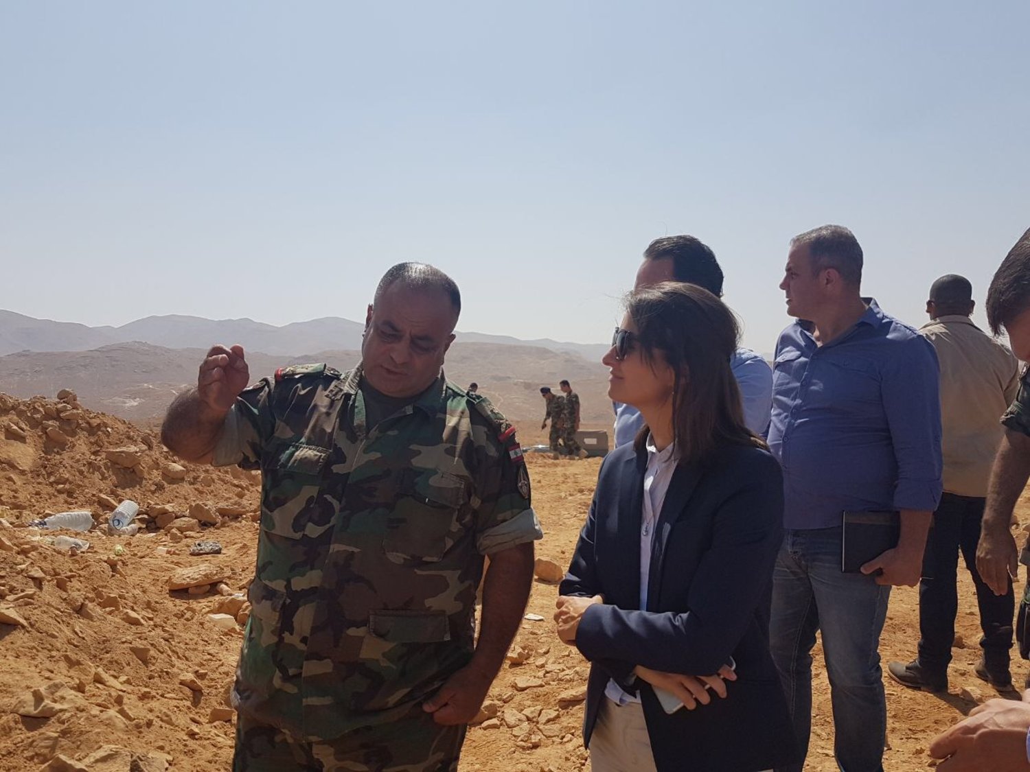 EU Ambassador Christina Lassen visits the 9th Brigade of the Lebanese Armed Forces in Arsal. Photo provided by EU delegation