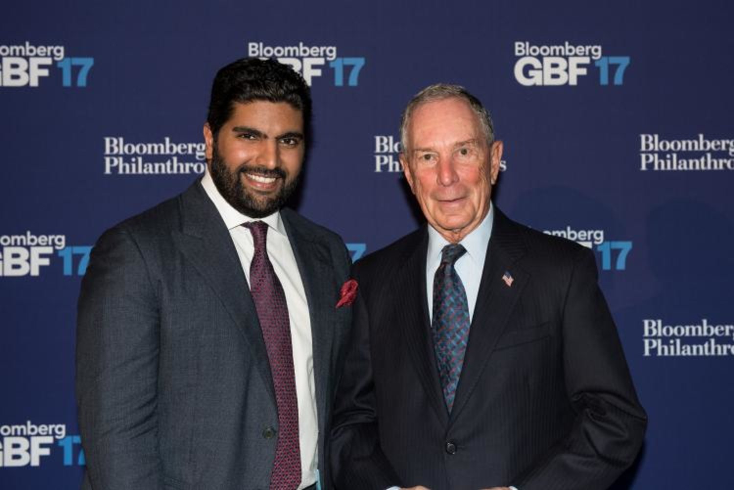 Chairman of SRMG Prince Bader bin Abdullah al-Saud and founder of Bloomberg Michael Bloomberg (SRMG)