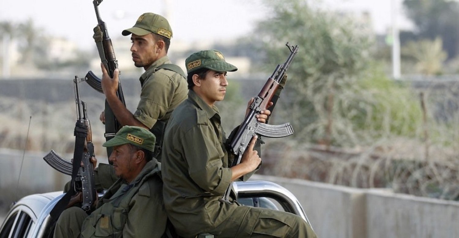 Hamas security officials. (AFP)