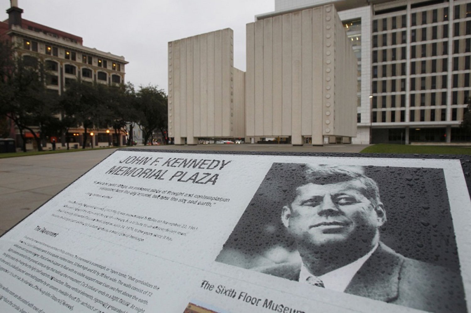 The John F. Kennedy Memorial Plaza is pictured in Dallas, Texas November 22, 2013. (Reuters)