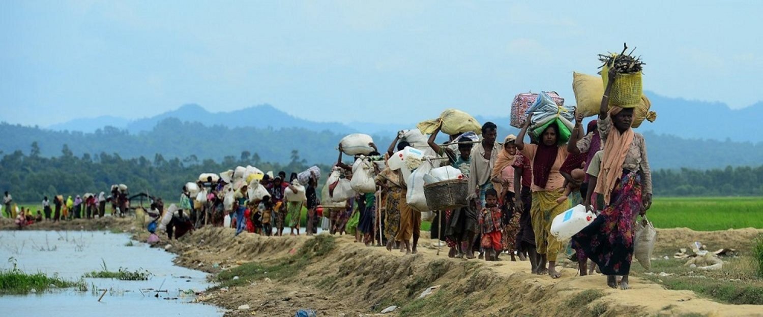 Rohingya Muslims fleeing persecution in Myanmar. (AFP)