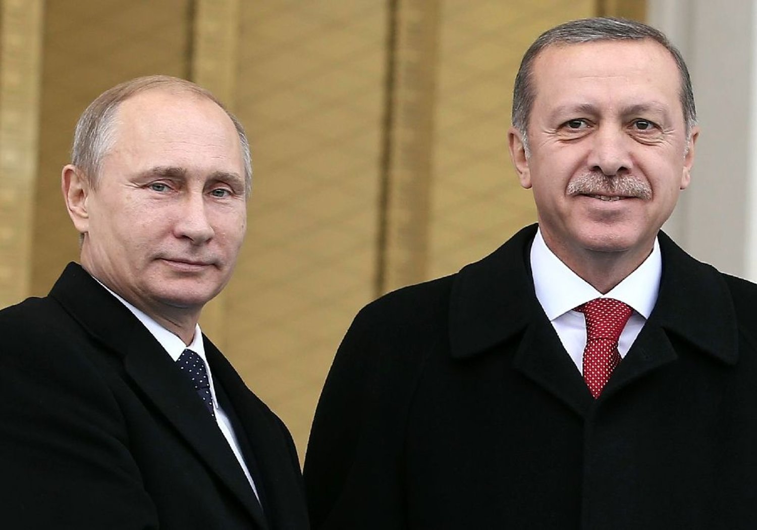 Russian President Vladimir Putin and his Turkish counterpart Recep Tayyip Erdogan. (AFP)