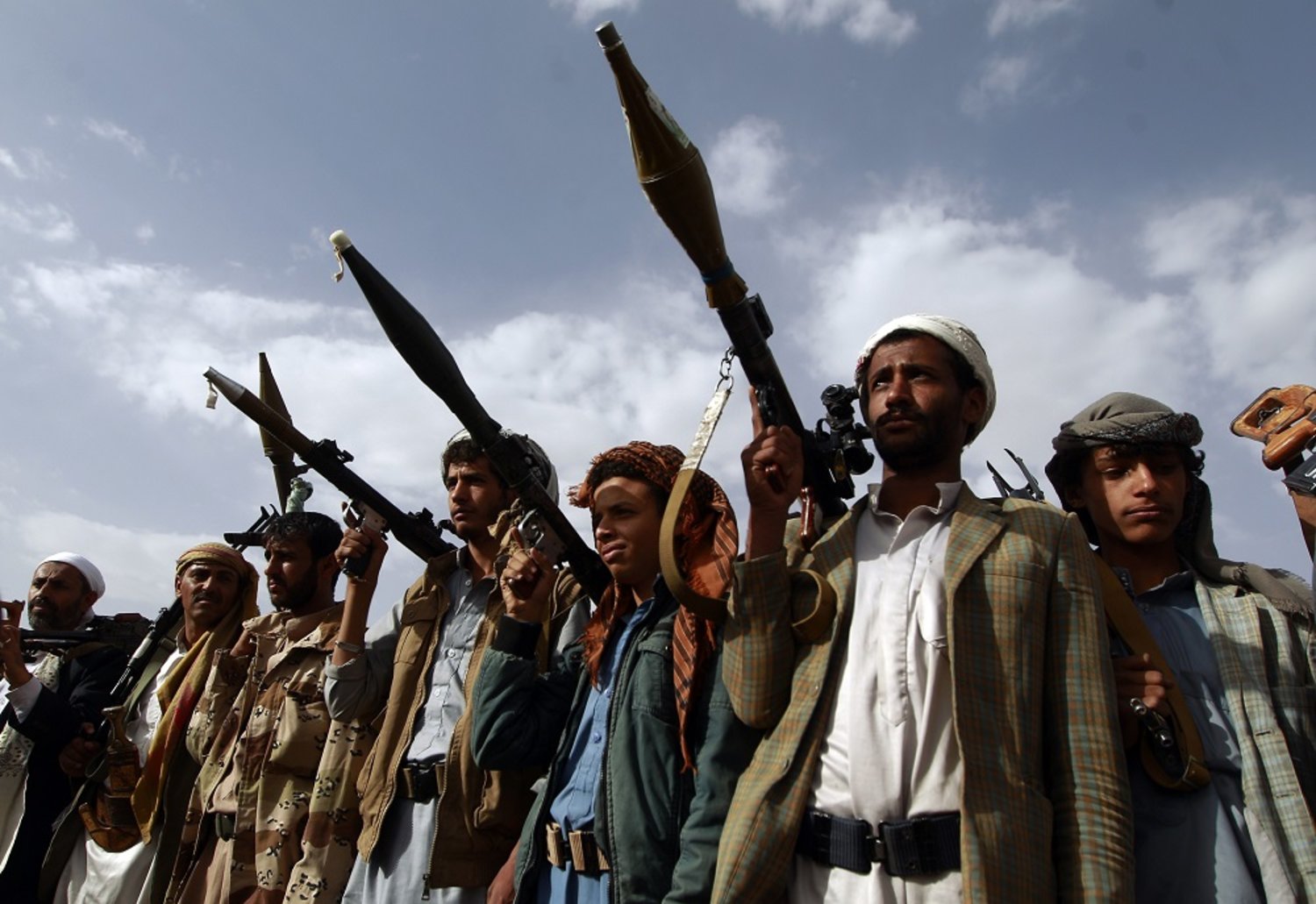 Yemen Houthi militants. (AFP)
