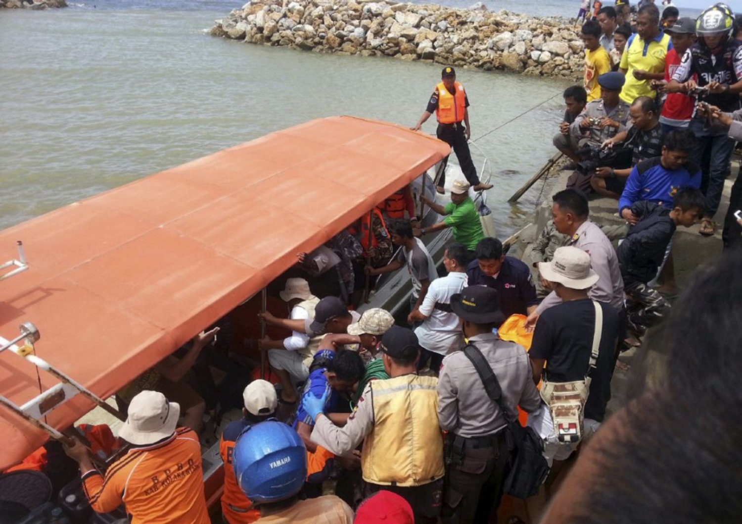 Eight people were killed when their boat sank off Indonesia’s Kalimantan island. (Reuters)