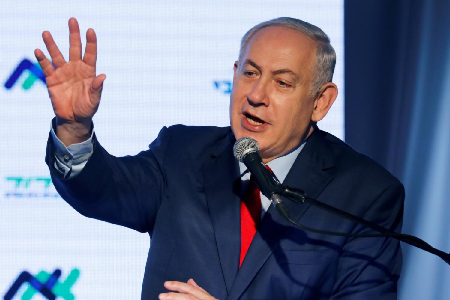 Israeli Prime Minister Benjamin Netanyahu speaks during a ceremony. December 21, 2017. REUTERS/Amir Cohen