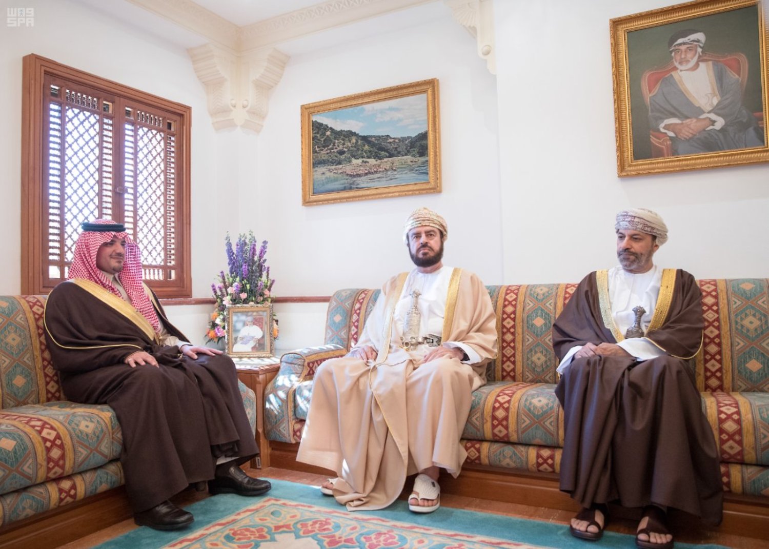 The Saudi minister held talks in Muscat with Oman’s Deputy Prime Minister for Cabinet Affairs. (SPA)