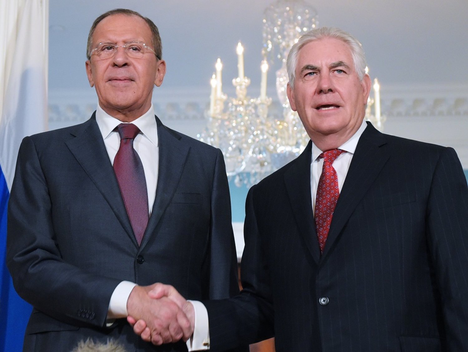 US Secretary of State Rex Tillerson and Russian Foreign Minister Sergei Lavrov. (AFP)