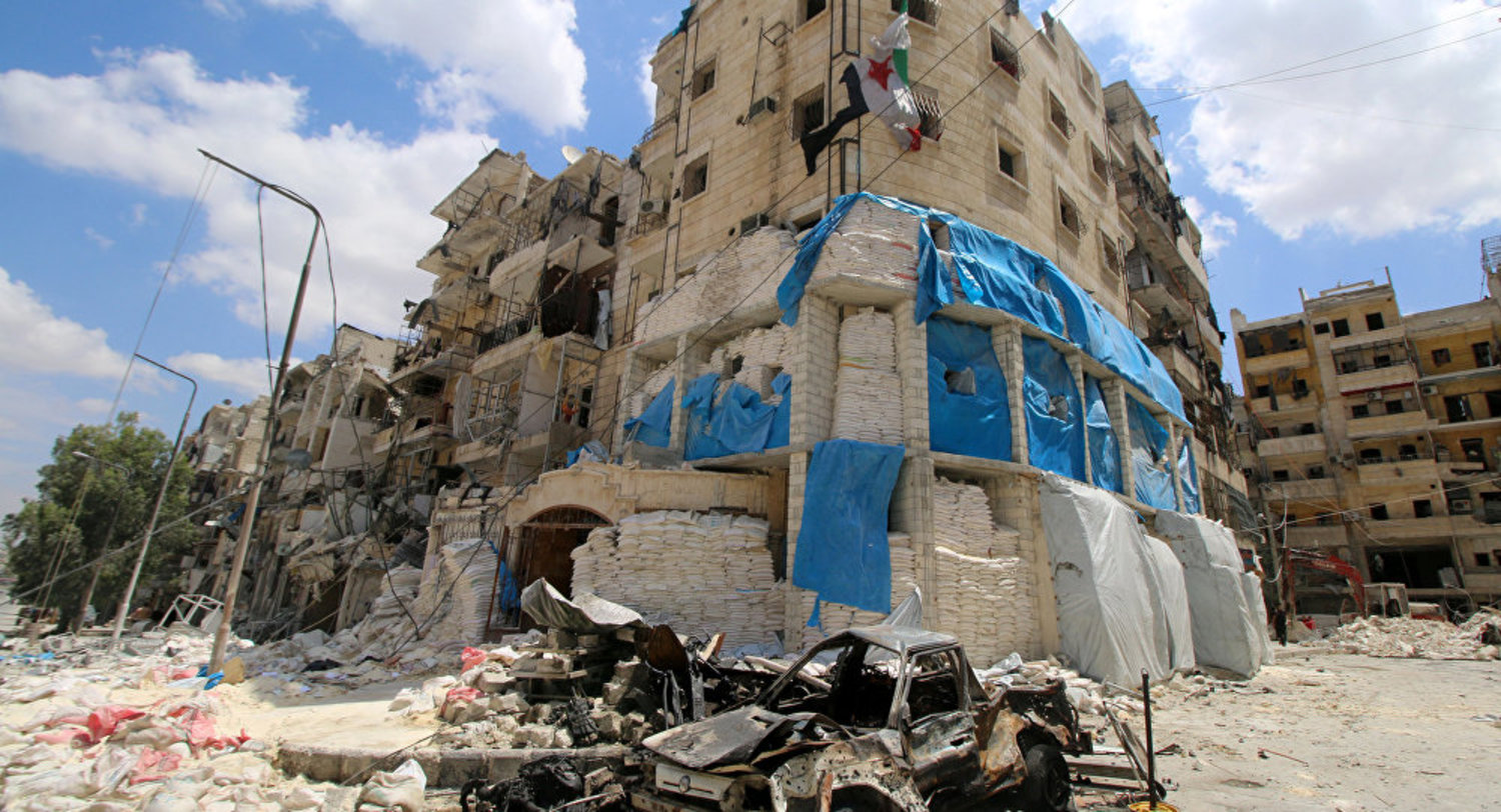 Destruction in Syria's Aleppo. (Reuters)