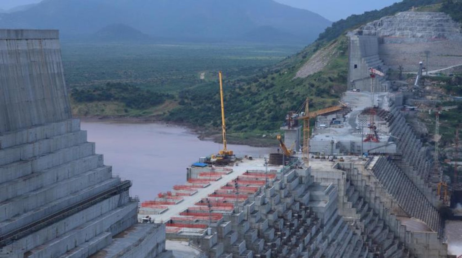  Ethiopia's Grand Renaissance Dam is seen as it undergoes construction work on the river Nile in Guba Woreda, Benishangul Gumuz Region, Ethiopia September 26, 2019. Picture taken September 26, 2019. REUTERS/Tiksa Negeri/File Photo