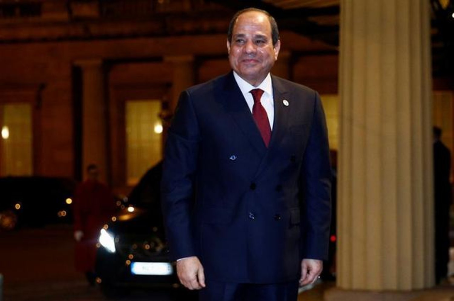 Egyptian President Abdel Fattah al-Sisi arrives at Buckingham Palace in London, Britain January 20, 2020. REUTERS/Henry Nicholls/Pool 
