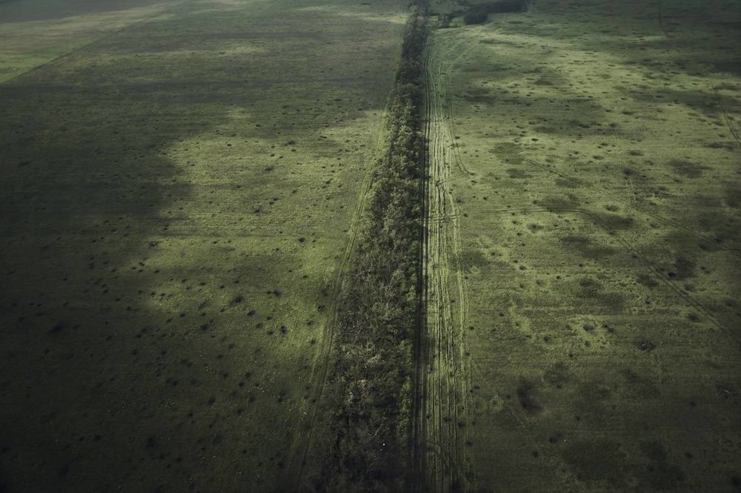 An aerial view of a battle field near Bakhmut in the Donetsk region, Ukraine, Saturday, May 27, 2023. (AP)