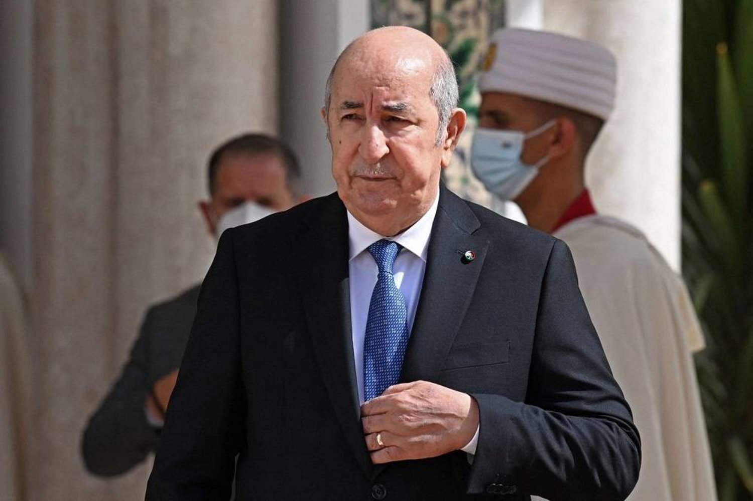Algerian President Abdelmadjid Tebboune. (AFP)