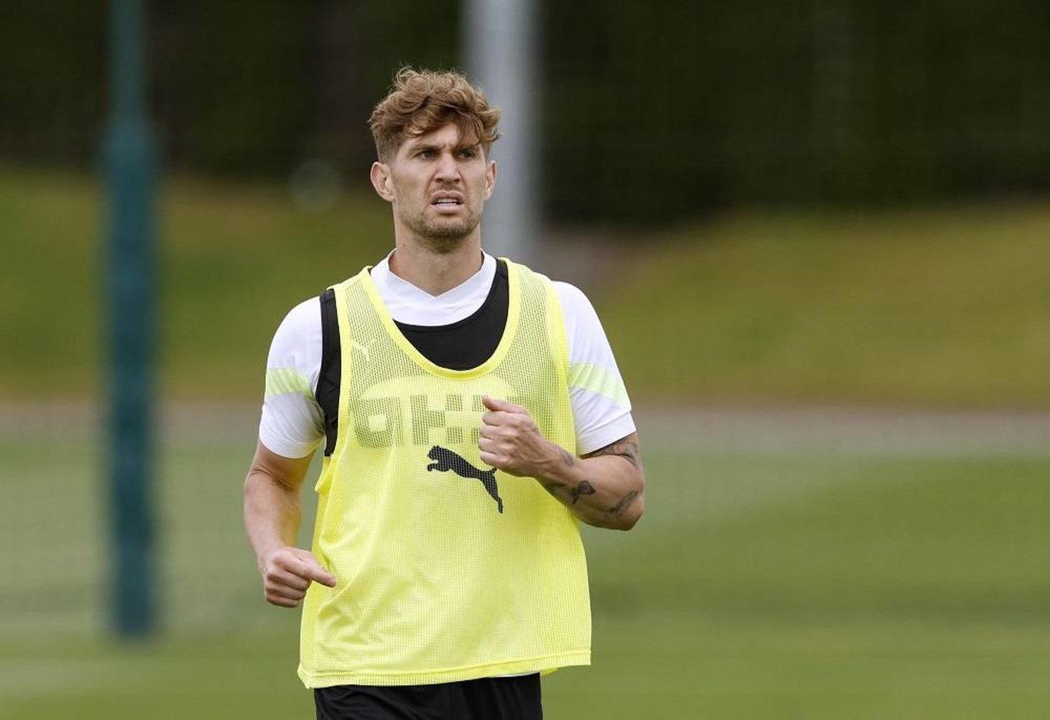 Football - Champions League - Final - Manchester City Media Day - Etihad Campus, Manchester, Britain - June 6, 2023 Manchester City's John Stones during training. (Reuters) 