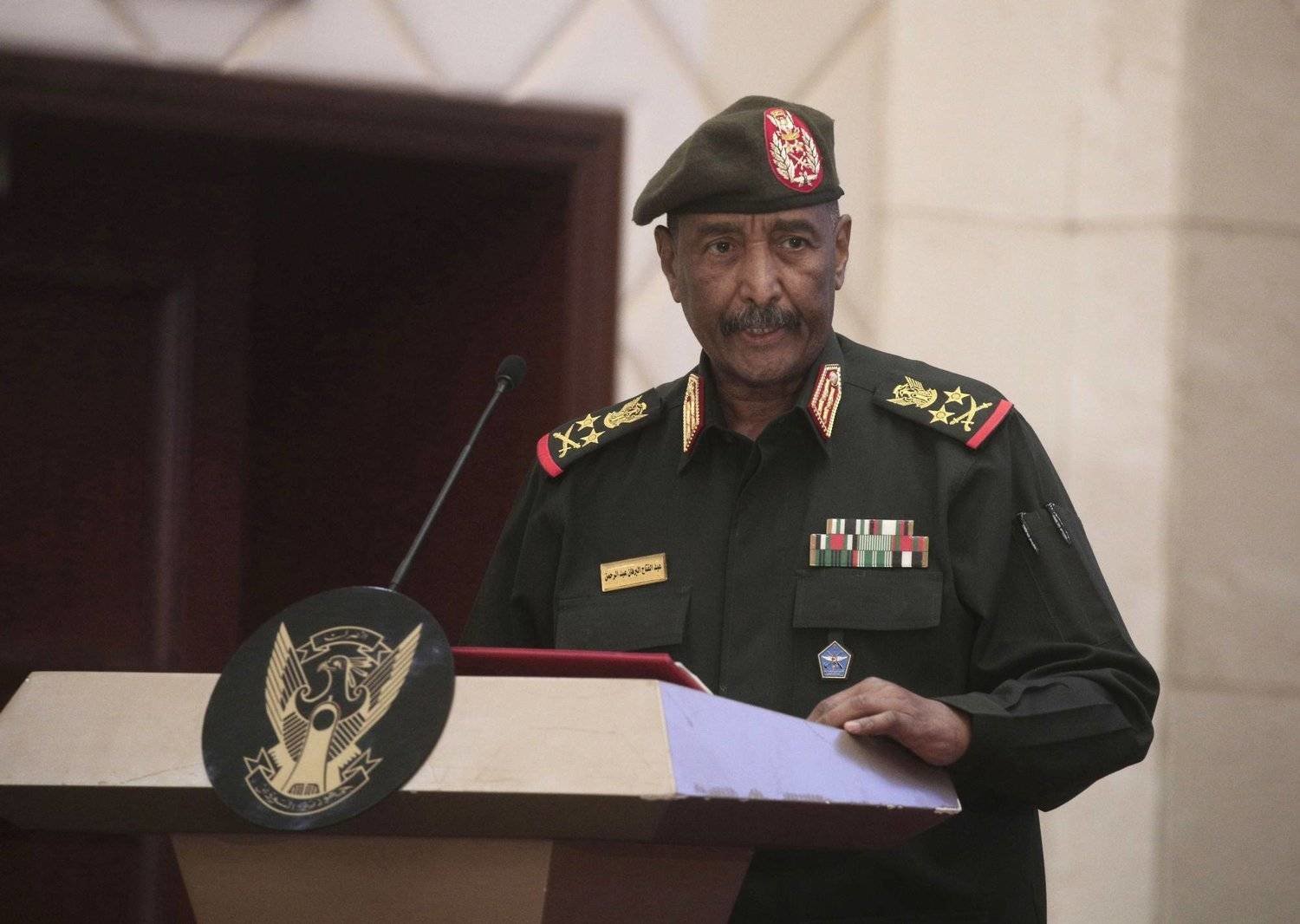 Gen. Abdel Fattah Burhan, chairman of the ruling Sovereign Council. (AP)