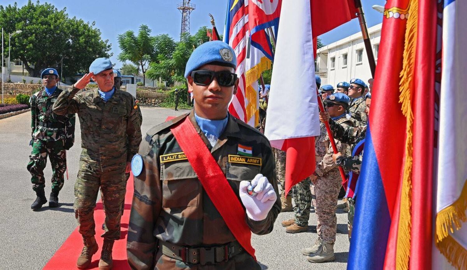 UNIFIL Head of Mission and Force Commander Major General Aroldo Lazaro arriving at the ceremony (UN)
