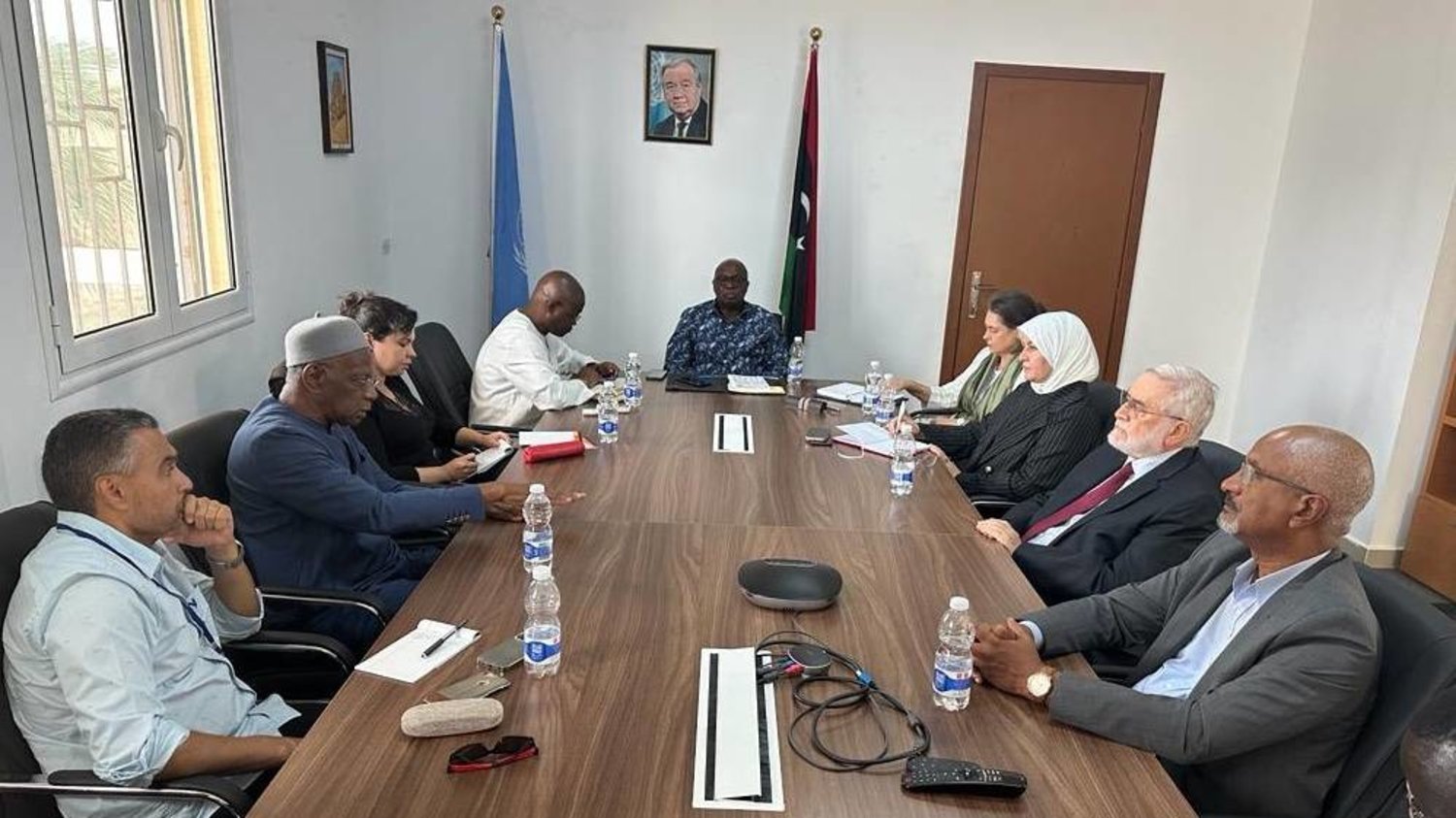 Bathily met on Saturday with members of the Political Affairs Commission of the High Council of State. Photo: UNSMIL