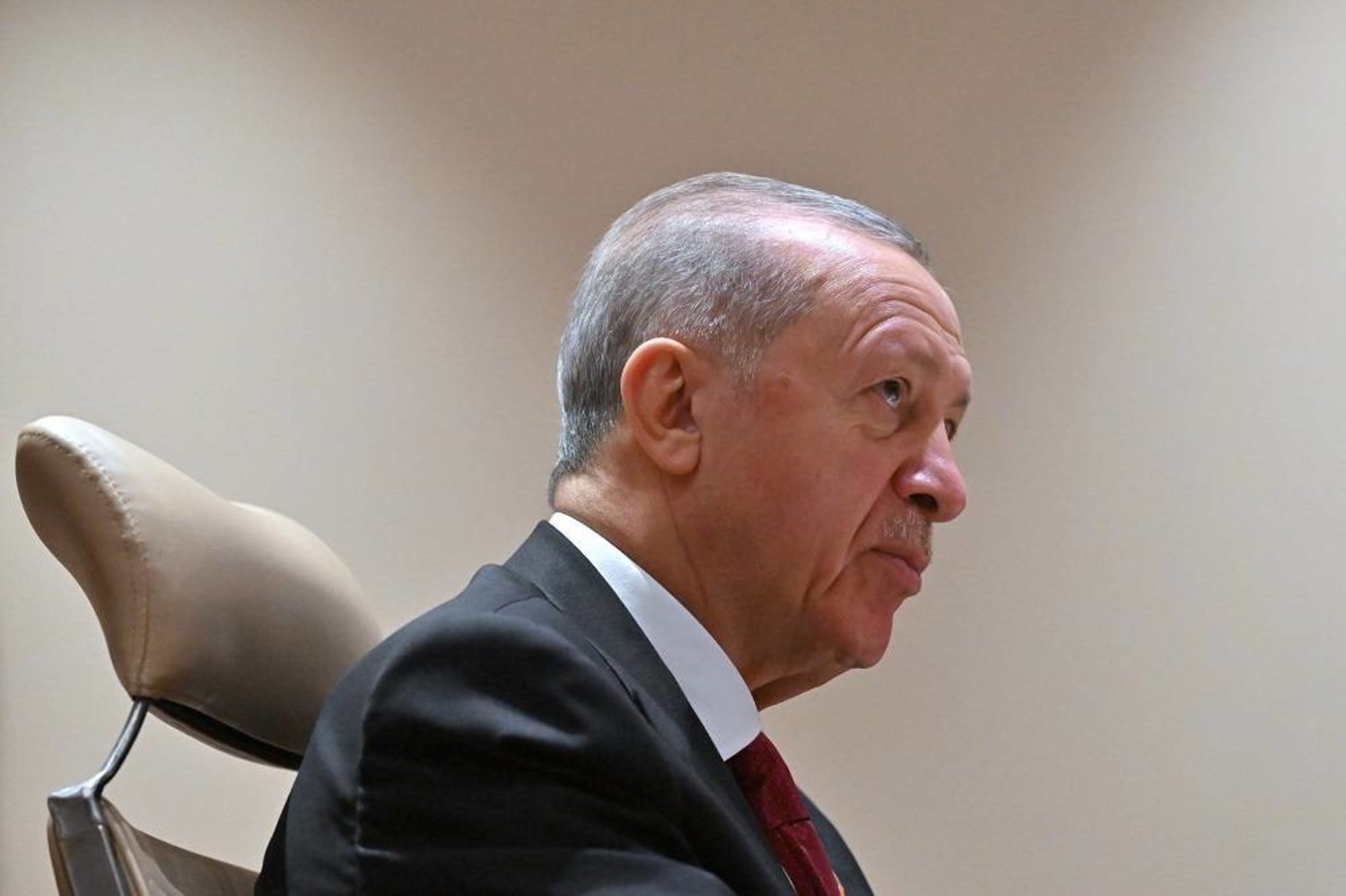 Turkish President Recep Tayyip Erdogan attends a MIKTA meeting (a grouping of Mexico, Indonesia, Republic of Korea, Türkiye and Australia) during the G20 Summit in New Delhi, India, 09 September 2023. (EPA) 