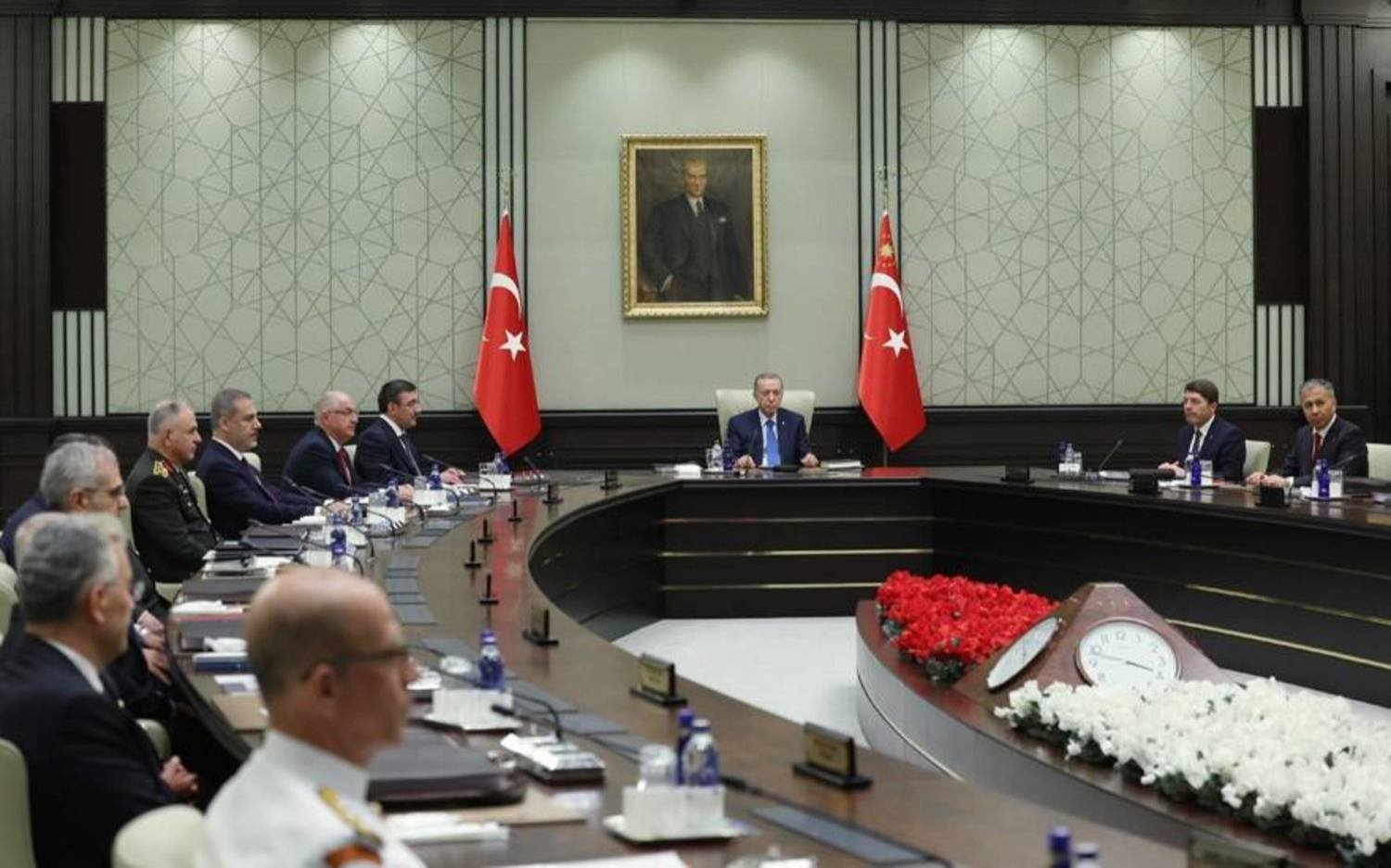 Turkish President Recep Tayyip Erdogan chairing the National Security Council meeting (Turkish Presidency)

 