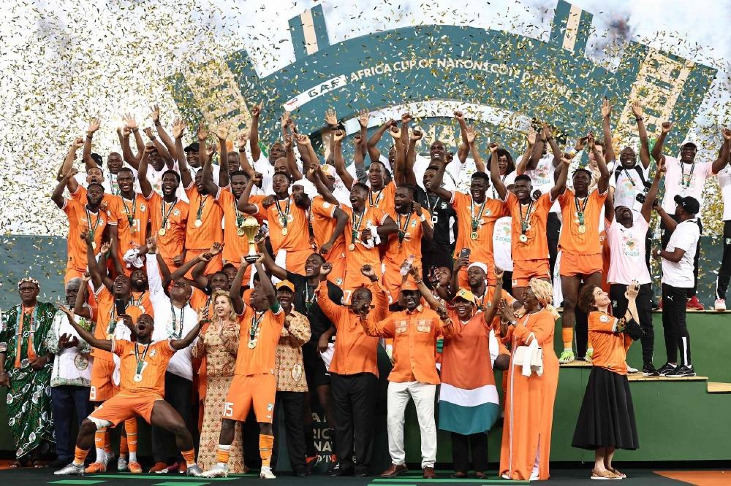 Party Begins as Ivory Coast Rallies to Beat Nigeria 2-1 and Win Africa Cup  of Nations