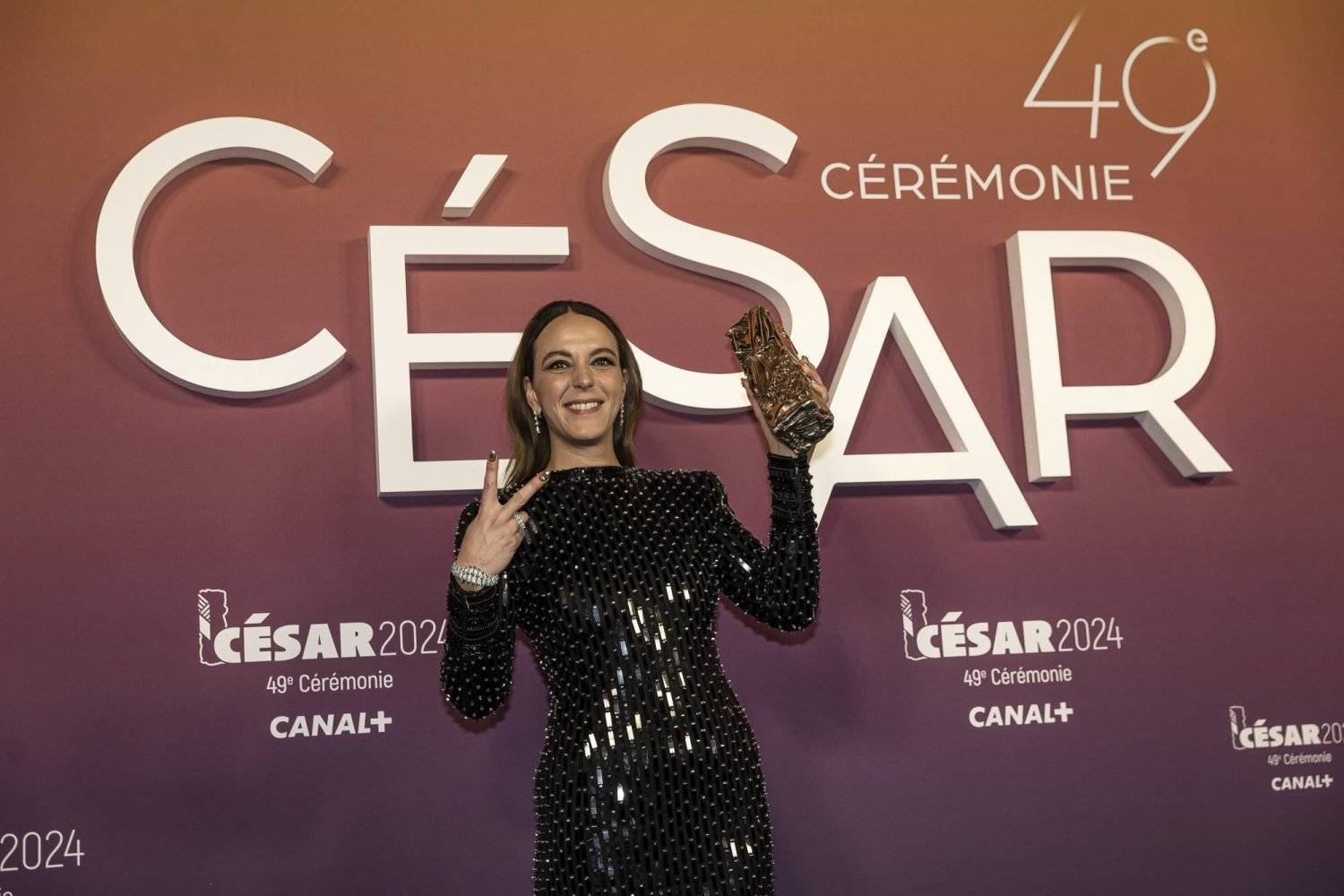Canadian-Tunisian Filmmaker Monia Chokri won the César Award for Best Foreign Film, for her feature ‘Simple comme Sylvain’. (AP)