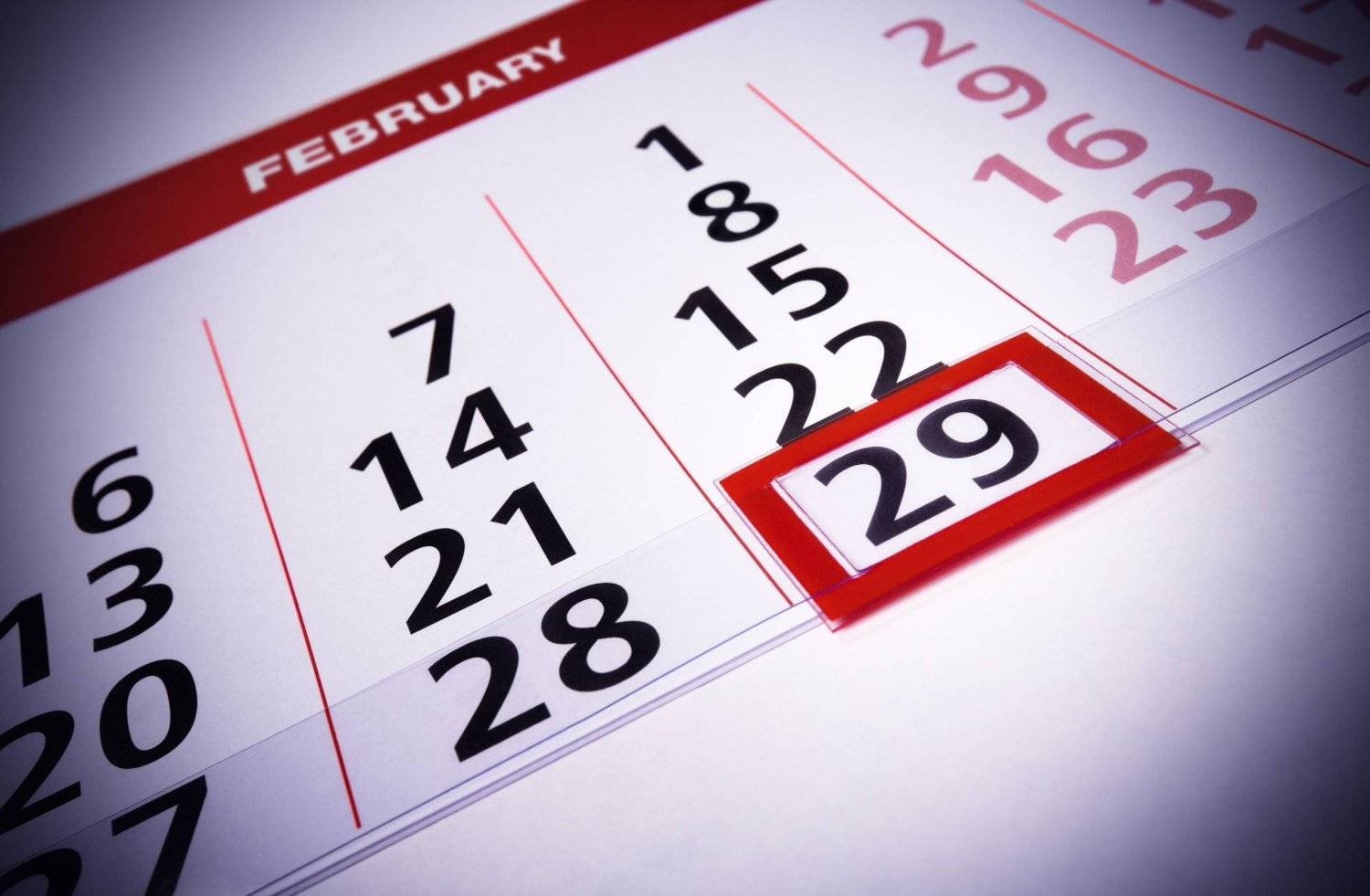 In a leap year, we add this extra day to the month of February, making it 29 days long instead of the usual 28