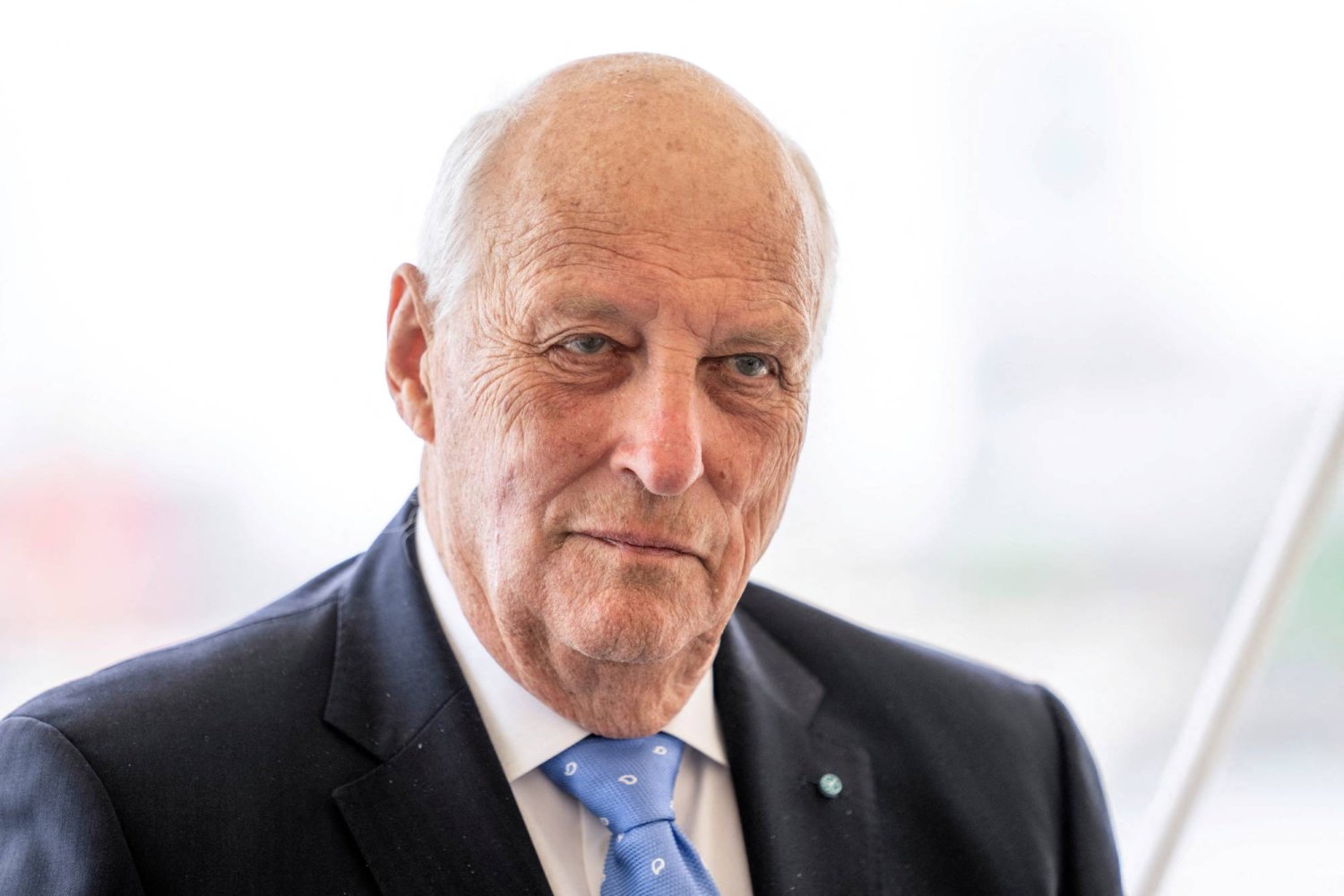FILE PHOTO: Norway's King Harald during a press conference on the royal yacht Norge in Aarhus, Denmark June 16, 2023. Ritzau Scanpix/Bo Amstrup via REUTERS    