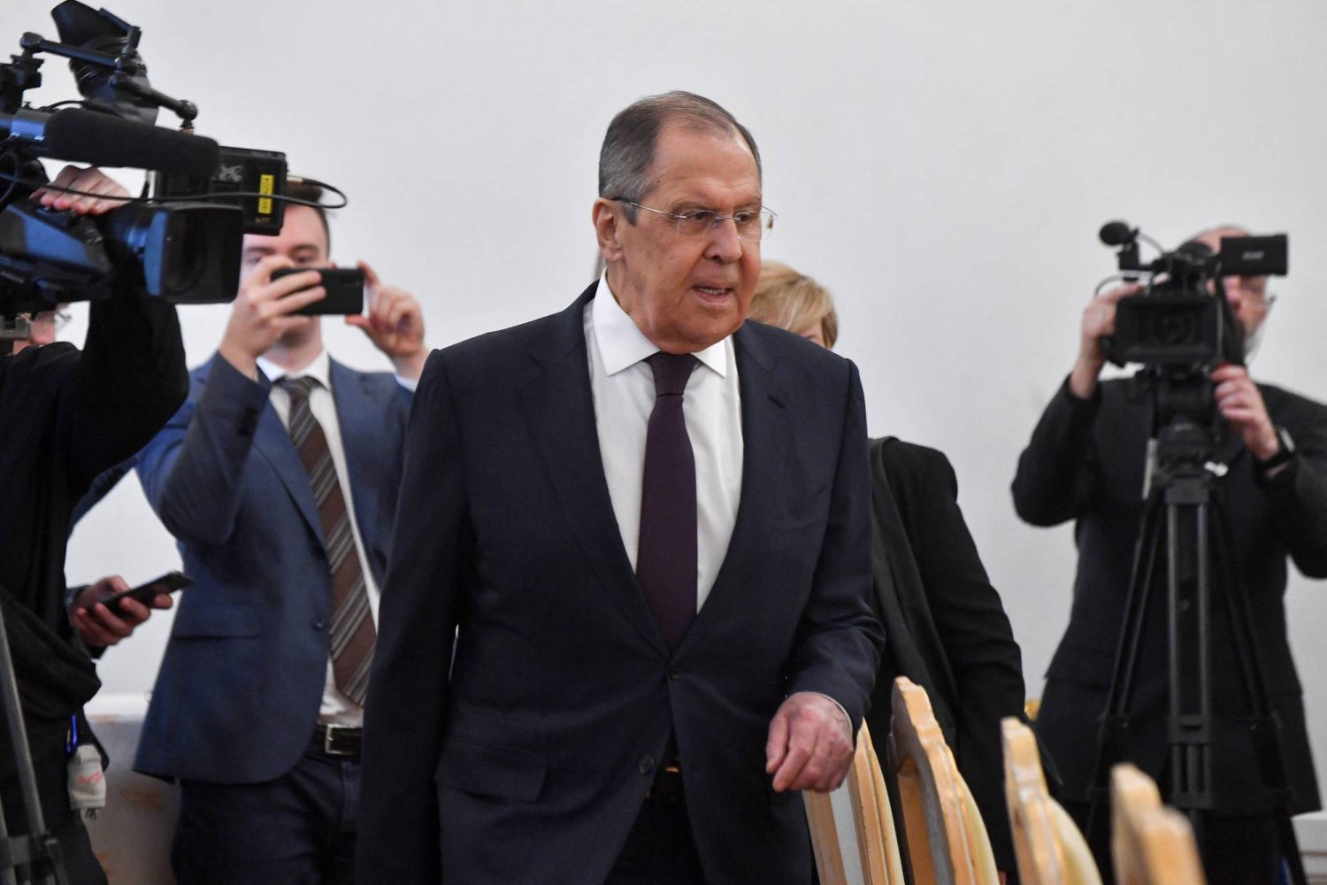 Russian Foreign Minister Sergei Lavrov attends a meeting with his Serbian counterpart Ivica Dacic in Moscow, Russia, March 21, 2024. Olga Maltseva/Pool via REUTERS