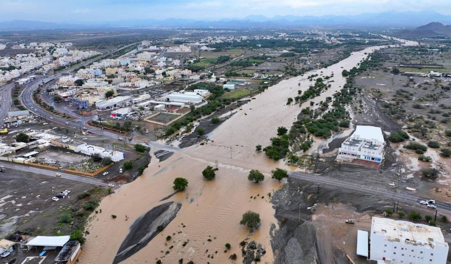Flooding is seen in Oman. (ONA)