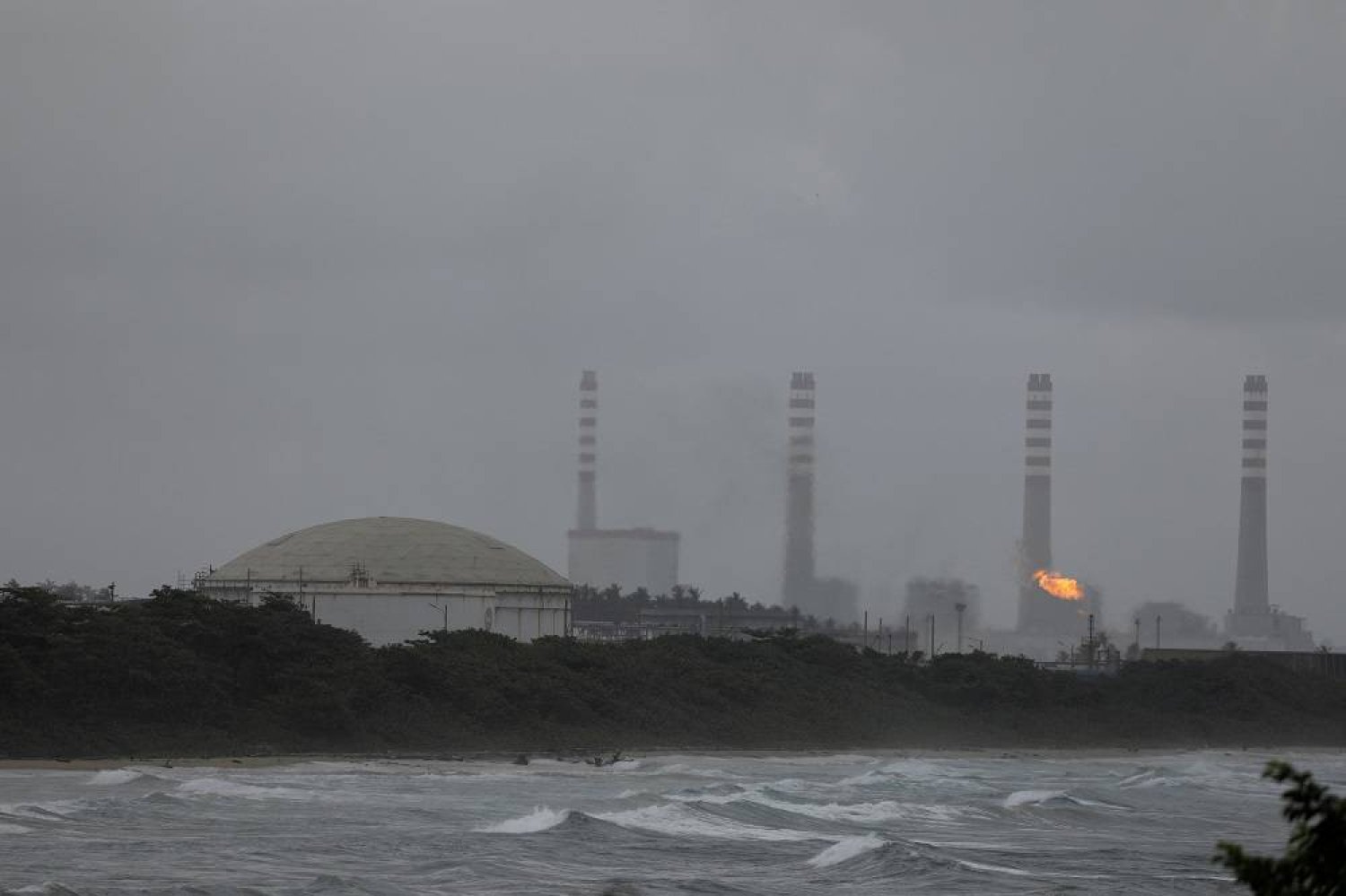 El Palito refinery of the Venezuelan state oil company PDVSA is seen, in Puerto Cabello, Venezuela February 10, 2024. (Reuters)