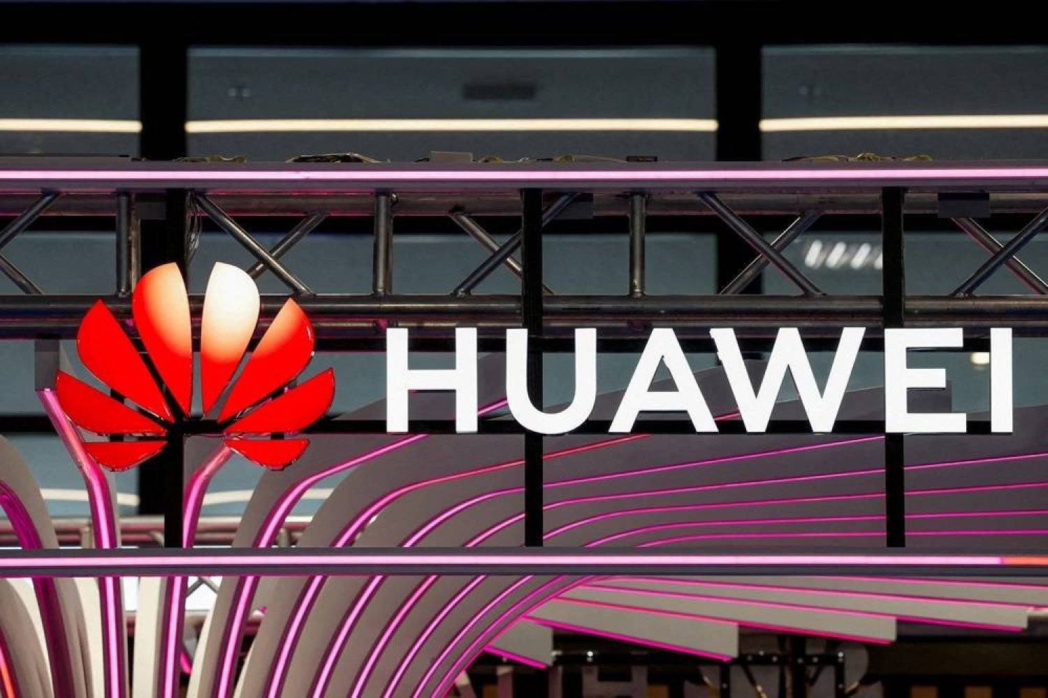 A logo for Huawei is seen during the KubeCon + CloudNativeCon Europe hosted by the Cloud Native Computing Foundation (CNCF) in Paris, France, March 20, 2024. (Reuters)