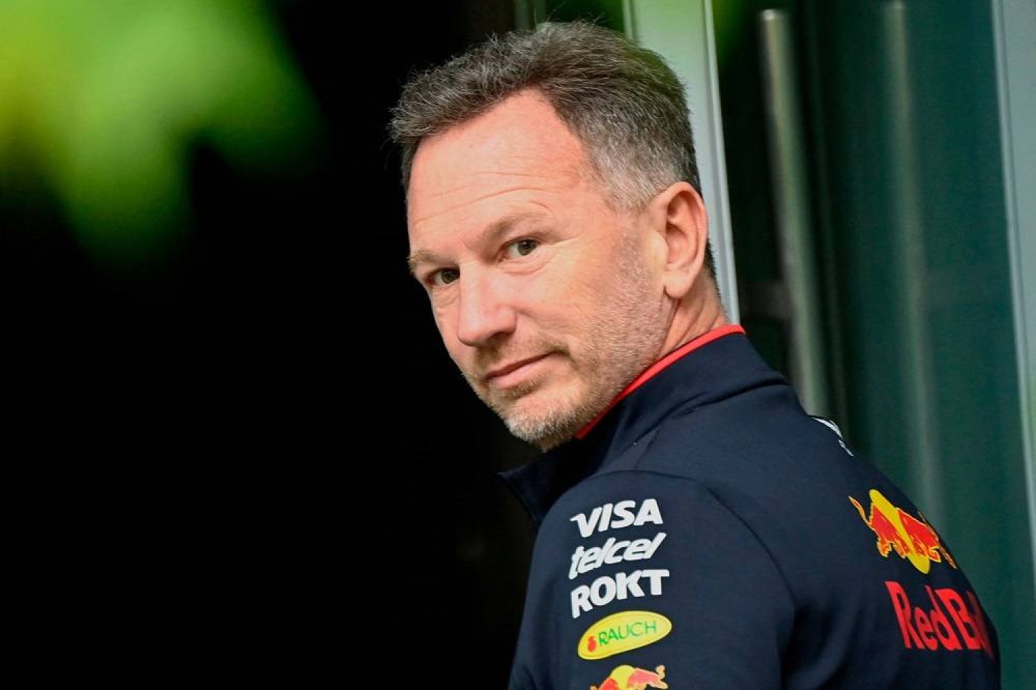 Red Bull Racing's British team principal Christian Horner arrives ahead of the first practice session for the Formula One Chinese Grand Prix at the Shanghai International Circuit in Shanghai on April 19, 2024. (AFP)