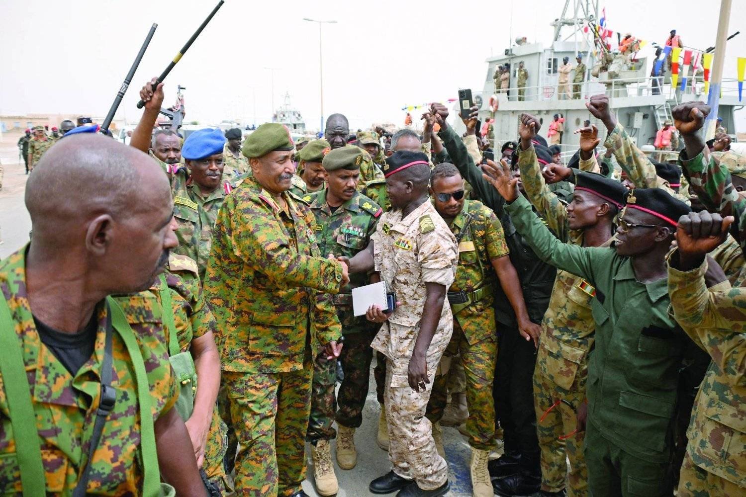 Naval base soldiers in Port Sudan (AFP)