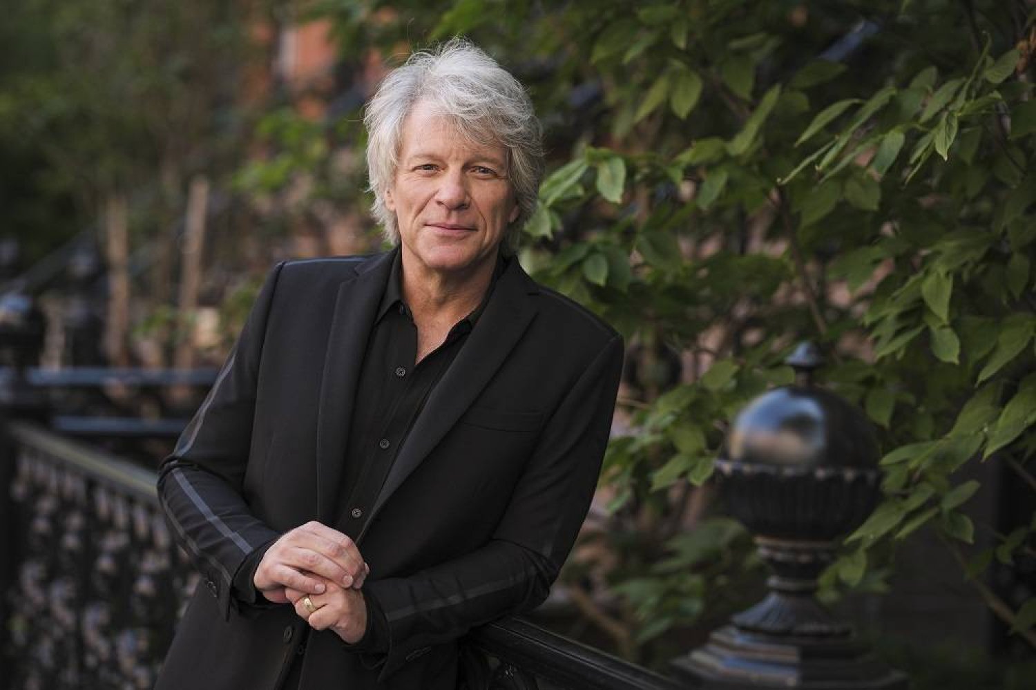 Jon Bon Jovi poses for a portrait in New York on Sept. 23, 2020 to promote his new album "2020". (AP)