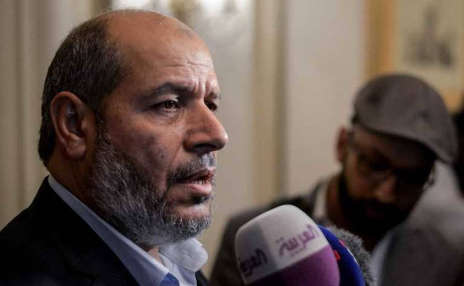 Senior Hamas leader Khalil al-Hayya is seen in the Egyptian capital Cairo on November 22, 2017. (AFP Photo/Mohamed El-Shahed)
