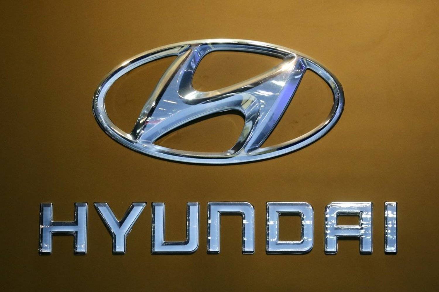 The logo of Hyundai is pictured at the 37th Bangkok International Motor Show in Bangkok, Thailand. REUTERS/Chaiwat Subprasom
