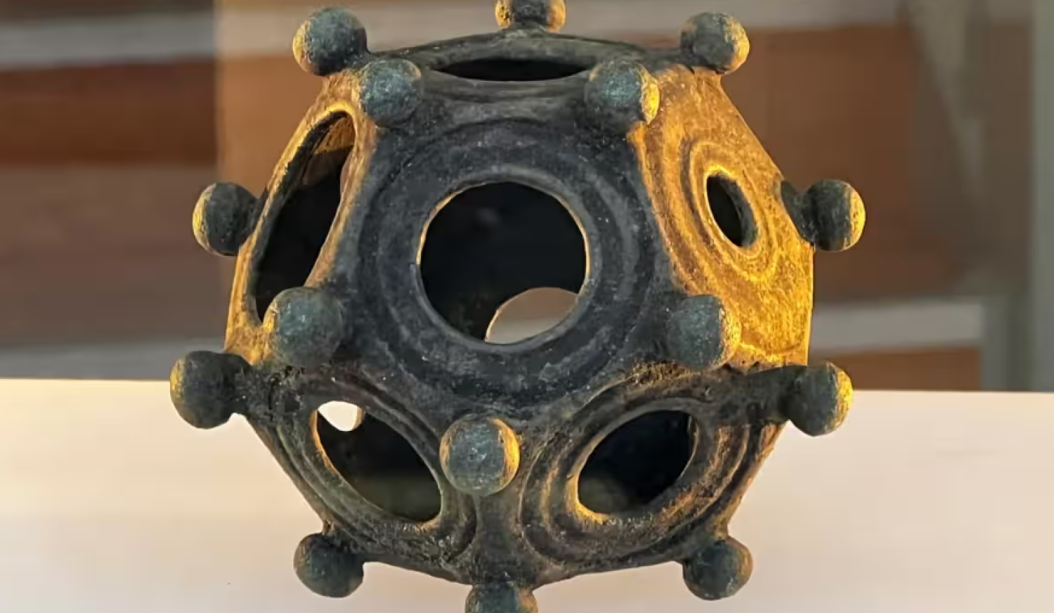 The Norton Disney dodecahedron. Only 33 of these mysterious objects have been found in the UK. Photograph: Norton Disney History and Archaeology Group
