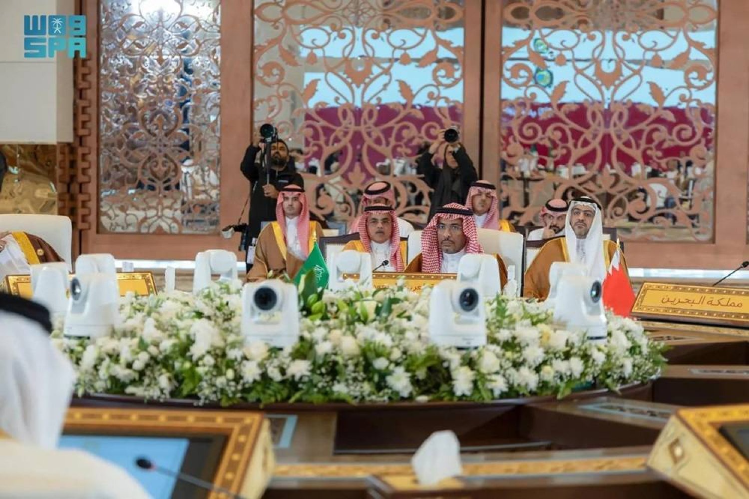 Saudi Minister of Industry and Mineral Resources Bandar Alkhorayef heads the Kingdom’s delegation at the 52nd meeting of the Gulf Cooperation Council's (GCC) Industrial Cooperation Committee in Doha, Qatar. (SPA)