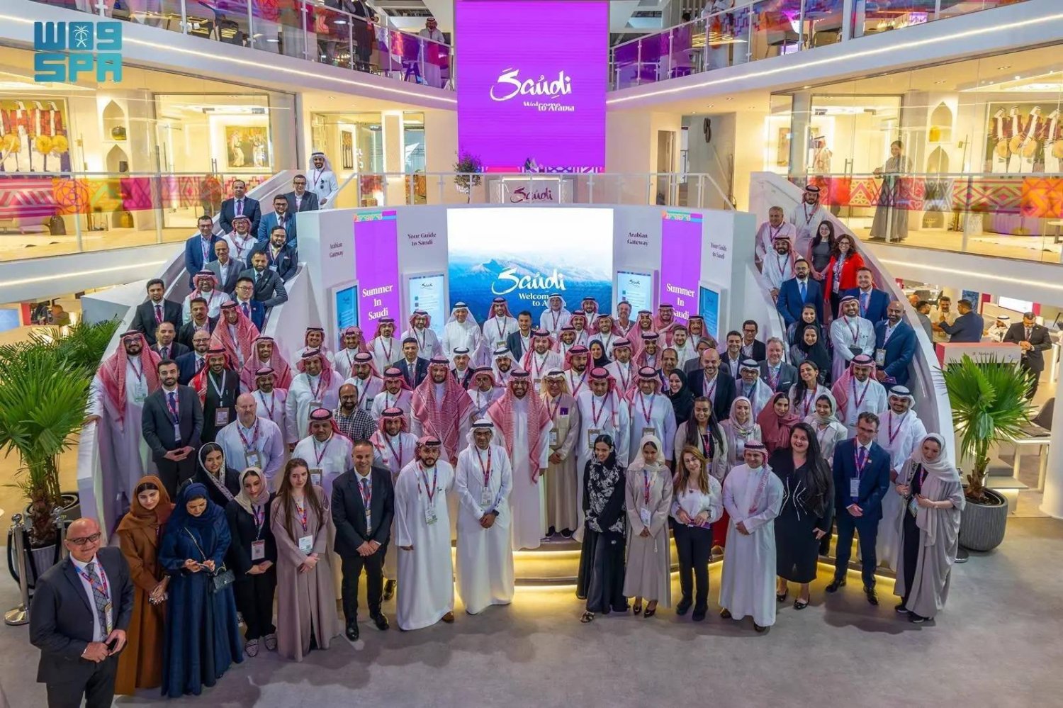 The Saudi Tourism Authority (STA) marked the start of this year’s Arabian Travel Market (ATM) by showcasing the Kingdom’s spectacular summer destinations. (SPA)