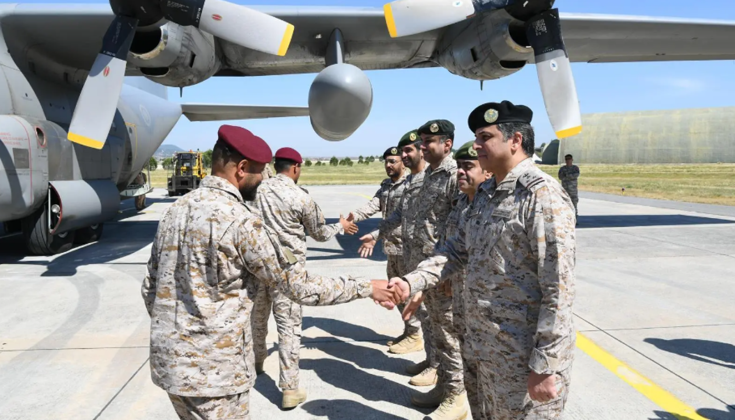 The Saudi military units participating in the exercise arrived in Türkiye and were received by high-ranking army officers - SPA