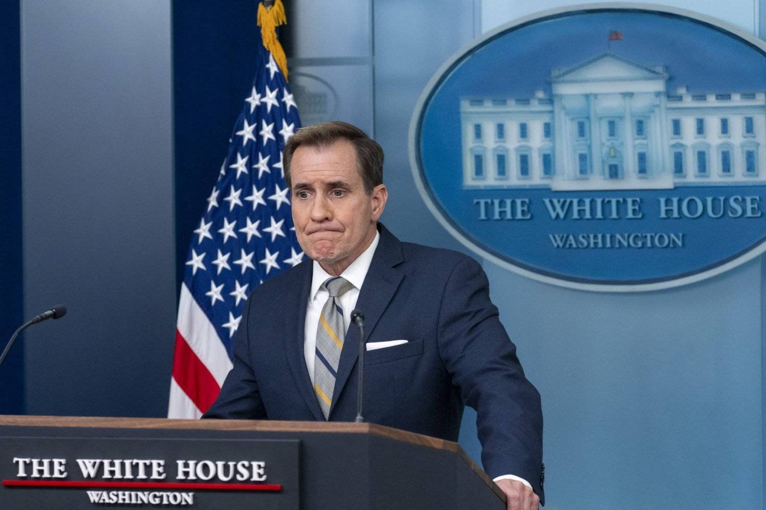White House national security spokesperson John Kirby (Photo by The AP)