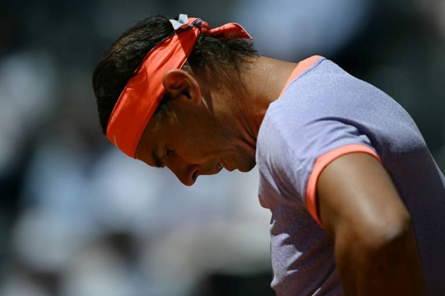  Spain's Rafael Nadal fell to a second-round defeat in Rome ahead of the French Open - AFP
